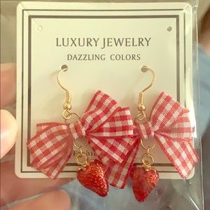 Kawaii strawberry earrings